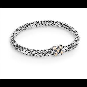John Hardy Classic Bracelet in Sterling S w/ gold
